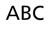 Buchstaben ABC der Frutiger-Schrift