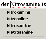 Nitrosamine fehlkorrigiert